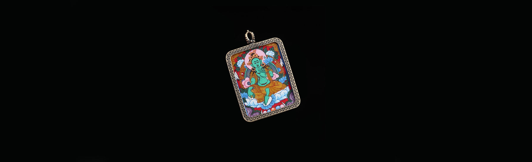 Tibetan Thangka Pendants-Mantrapiece