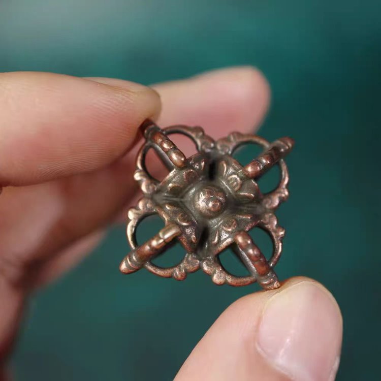 Vintage Tibetan Iron Vajra Lucky Charm