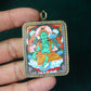 Tibetan Hand-Painted Green Tara Thangka Pendant