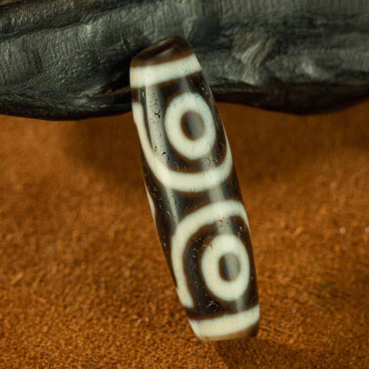 Holistic Harmony 3 Eye Dzi Bead