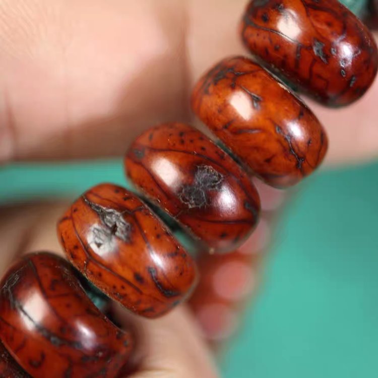 Vintage Tibetan Red Bodhi Beads Mala