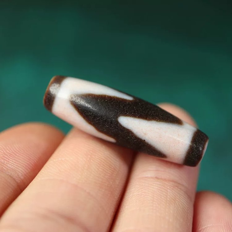Shard of Unwavering Protection Tiger Tooth Dzi Bead