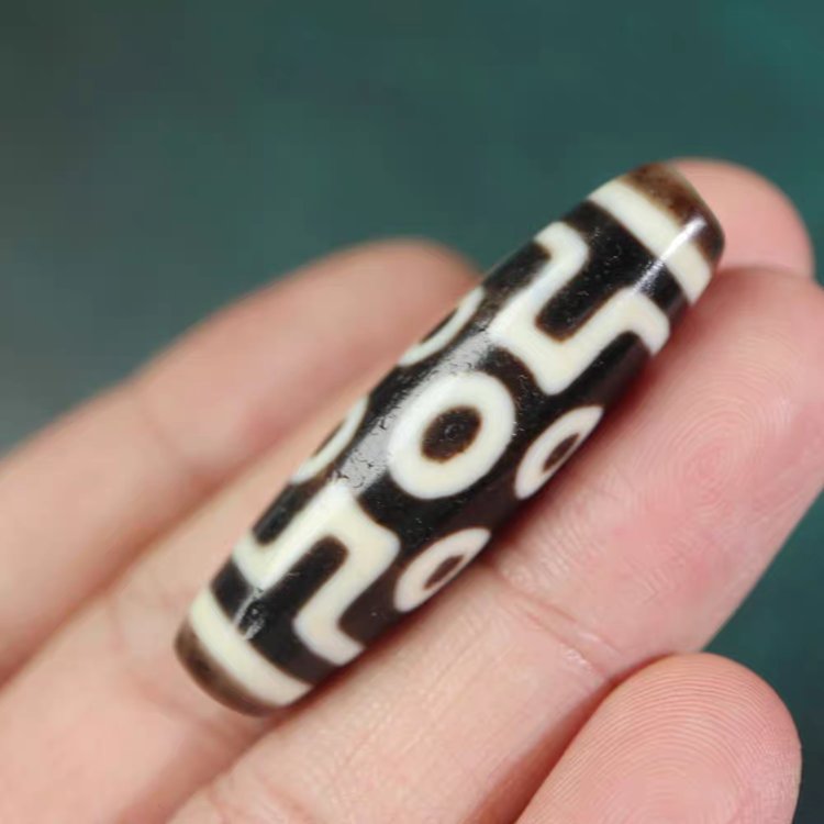 Talisman of Clarity and Wisdom 7 Eye Dzi Bead