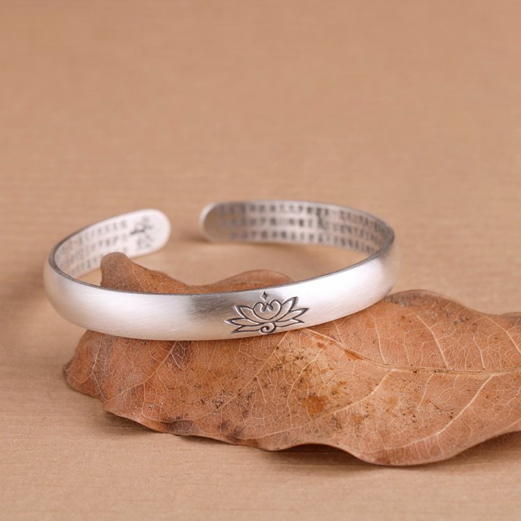 Simple Lotus Flower Bangle