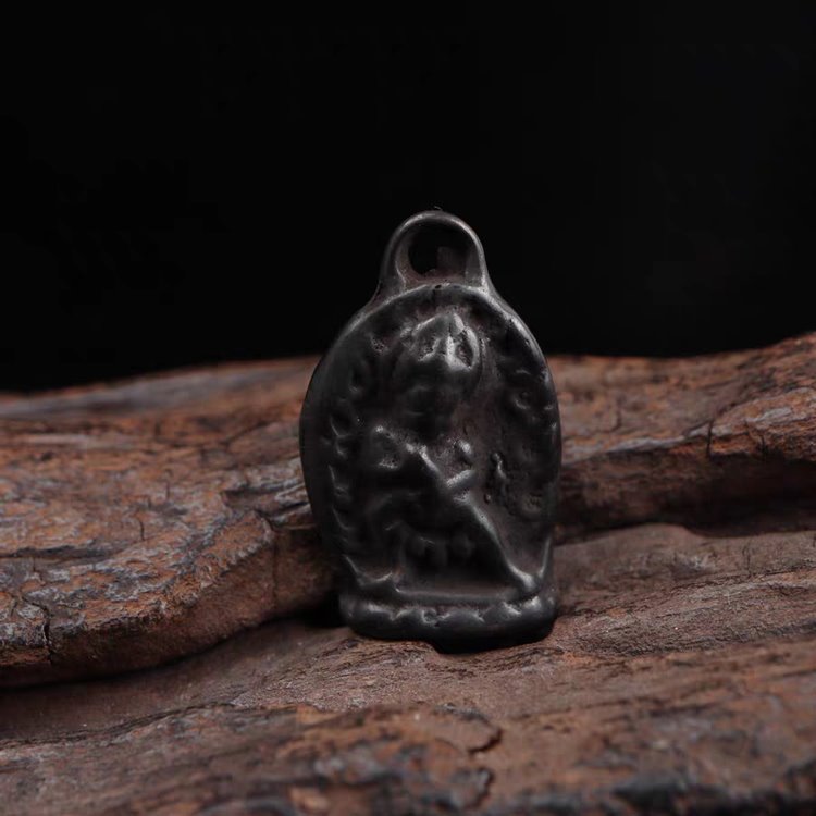 Vintage Tibetan Iron Yama Dharmaraja Charm