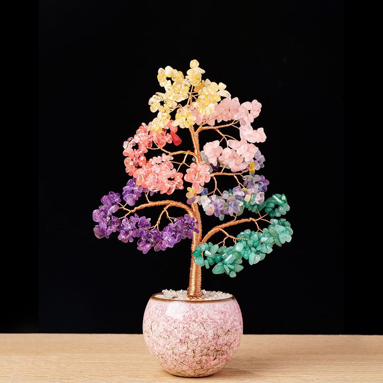 crystal bonsai trees Bonsai Gem Tree: Handcrafted Crystal Tree for Healing