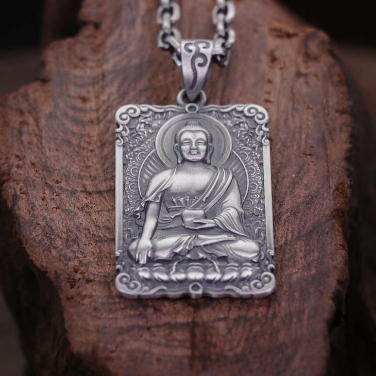 Framed Medicine Buddha Pendant