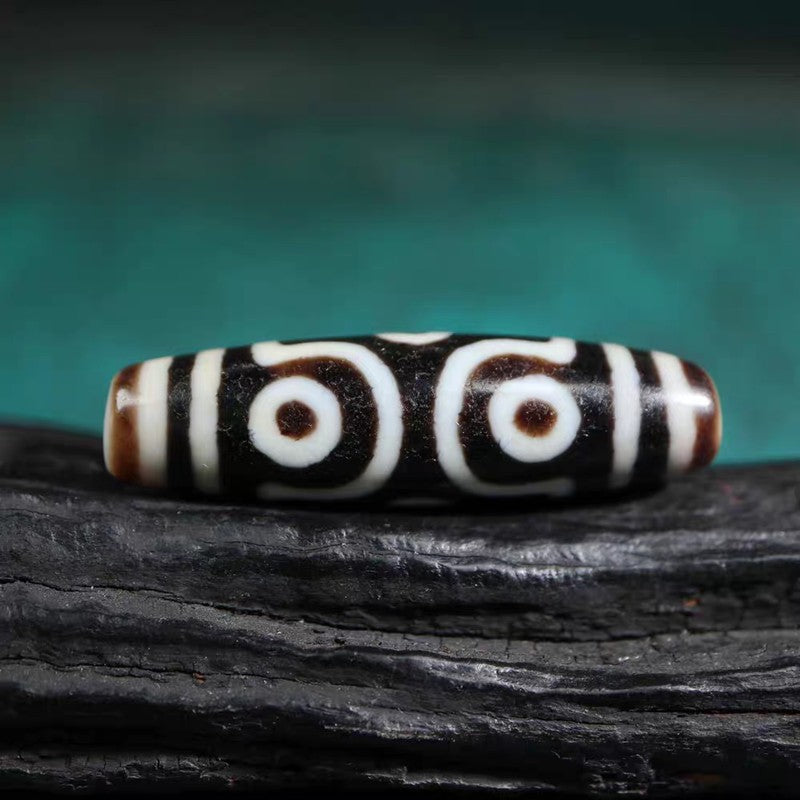 Discerning Emptiness Through Form 6 Eye Dzi Bead