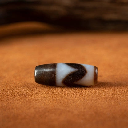 Amulet of Grounding Stability Tiger Tooth Dzi Bead