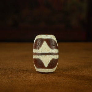 Energy of Resilience Tiger Tooth Dzi Bead