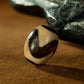 Harrowing Might Tiger Tooth Dzi Bead