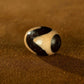 Harrowing Might Tiger Tooth Dzi Bead