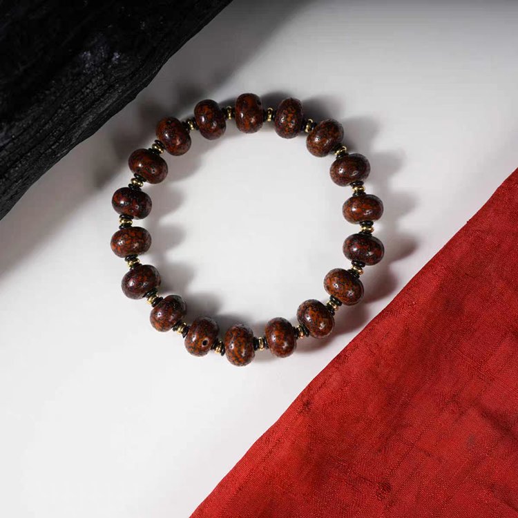 Antique Tibetan Star Moon Bodhi Seed Rosary Beads