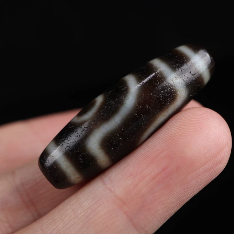 Perfecting Twofold Merit Talisman 2 Eye Dzi Bead