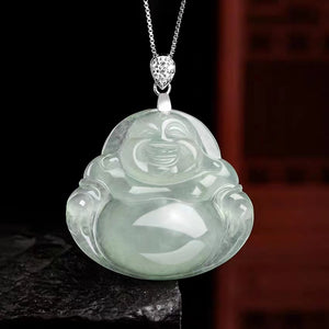 Laughing Buddha Jade Charm-Mantrapiece