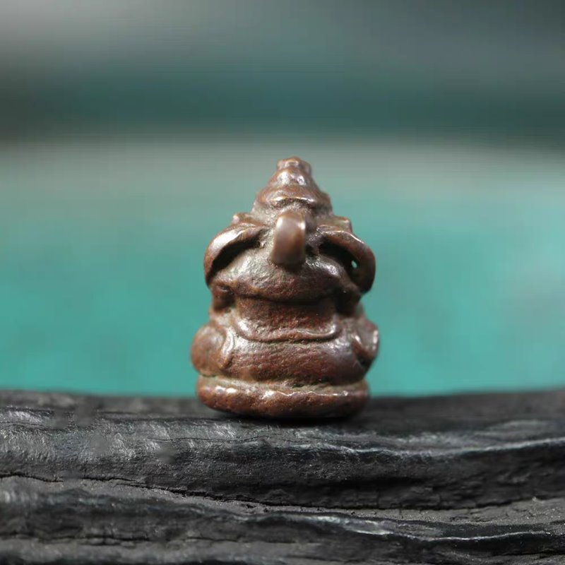 Vintage Tibetan Meteoric Iron God of Wealth Pendant