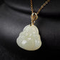 Small Light Green Jade Buddha Pendant