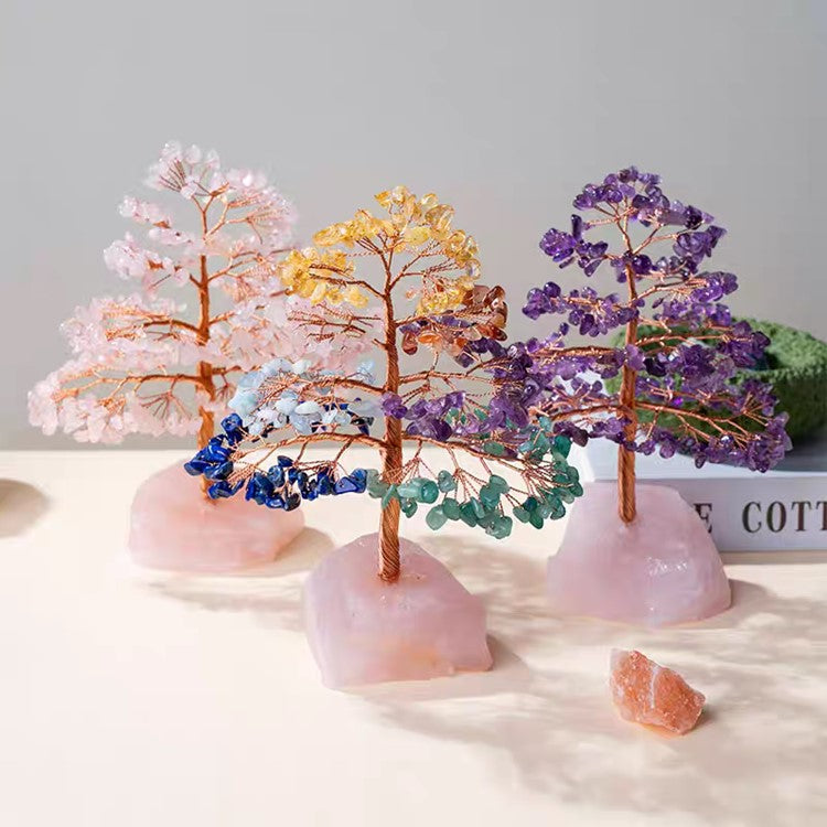 bonsai tree mix Gemstone Bonsai Tree: A Mix of Crystals for Balance