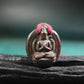 Old Tibetan Meteoric Iron Guan Yin Pendant