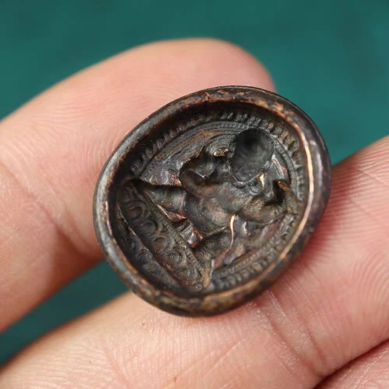 Vintage Tibetan Vajrapani Figurine Pendant