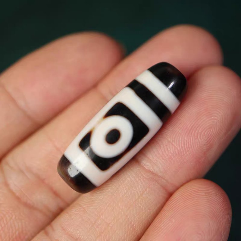 Love Talisman for Devoted Souls 2 Eye Dzi Bead
