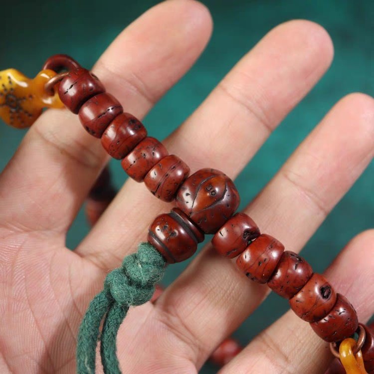 Old Tibetan Bodhi Seed Mala 8mm Seeds