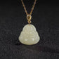 Small Light Green Jade Buddha Pendant