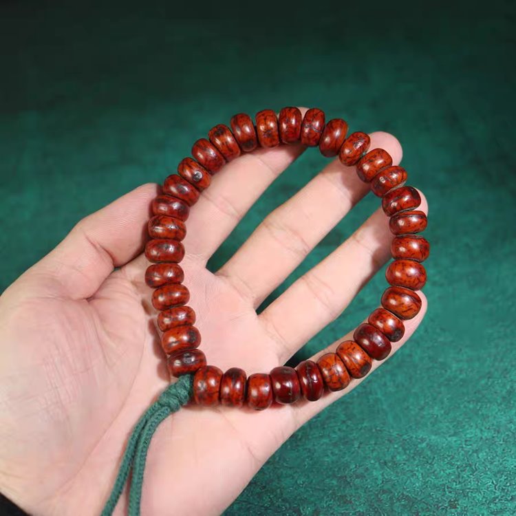 Vintage Tibetan Red Bodhi Beads Mala