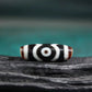 Amulet of Happiness, Honor and Long Life 3 Eye Dzi Bead