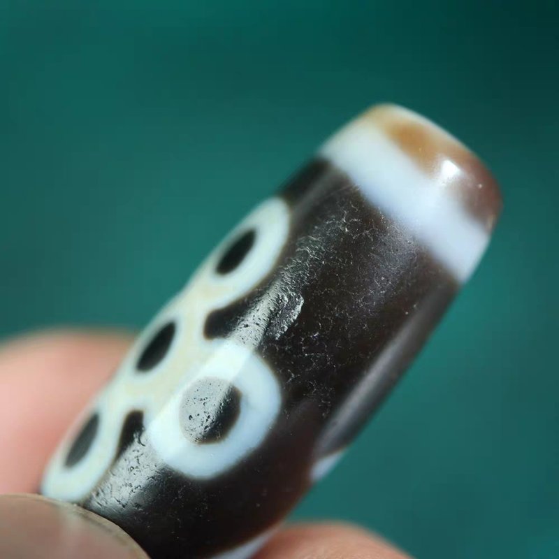 Five Dhyani Buddhas Empowerment Amulet 5 Eye Dzi Bead