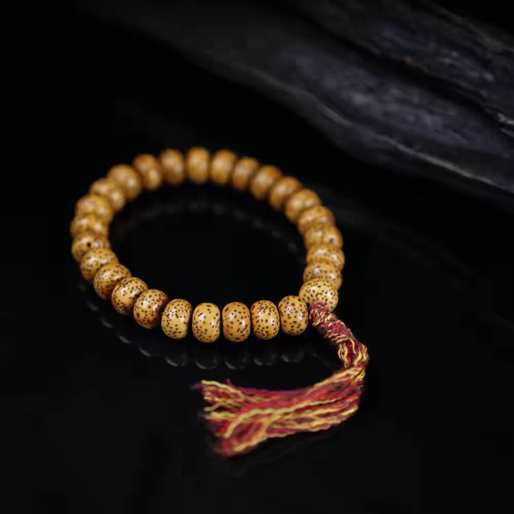 Antique Tibetan Star Moon Bodhi Seed Japa Mala