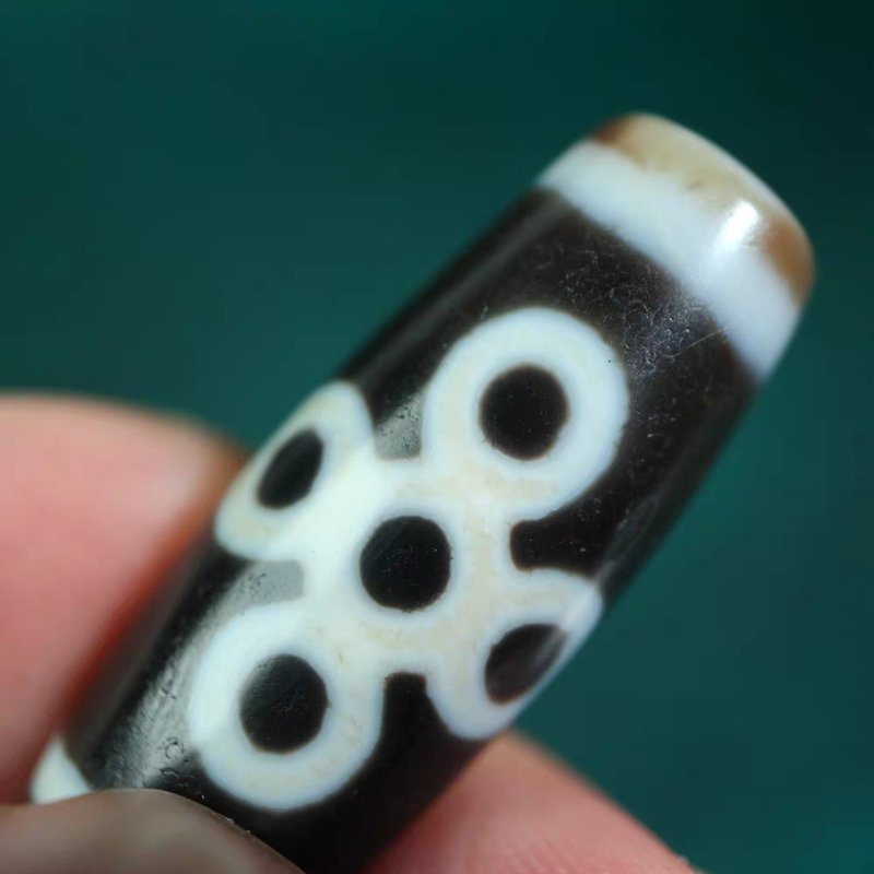 Five Dhyani Buddhas Empowerment Amulet 5 Eye Dzi Bead