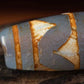 Amulet of Silent Fortitude Tiger Tooth Dzi Bead