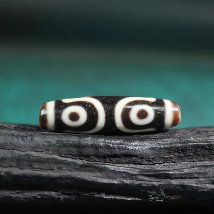 Talisman of Clarity and Wisdom 7 Eye Dzi Bead