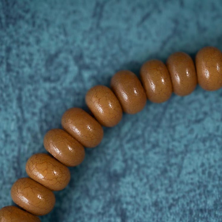 Vintage Tibetan Bodhi Root Monk Bead Bracelet