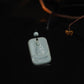 Blue Porcelain Ceramic Dhyana Mudra Buddha Pendant