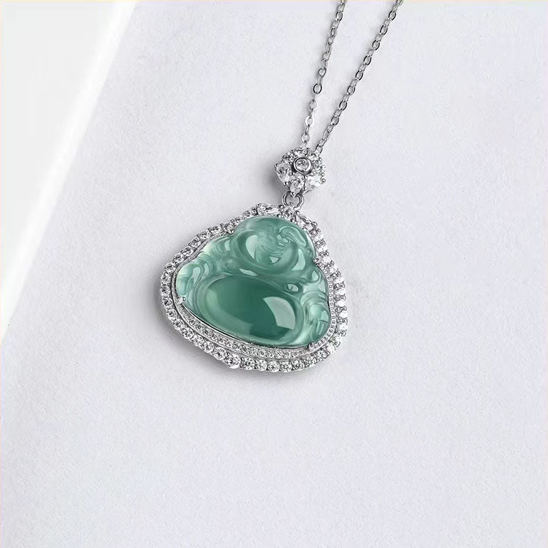 Genuine Jade Buddha Necklace
