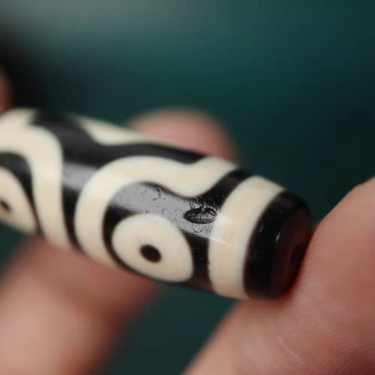 Triple Blessings 3 Eye Dzi Bead