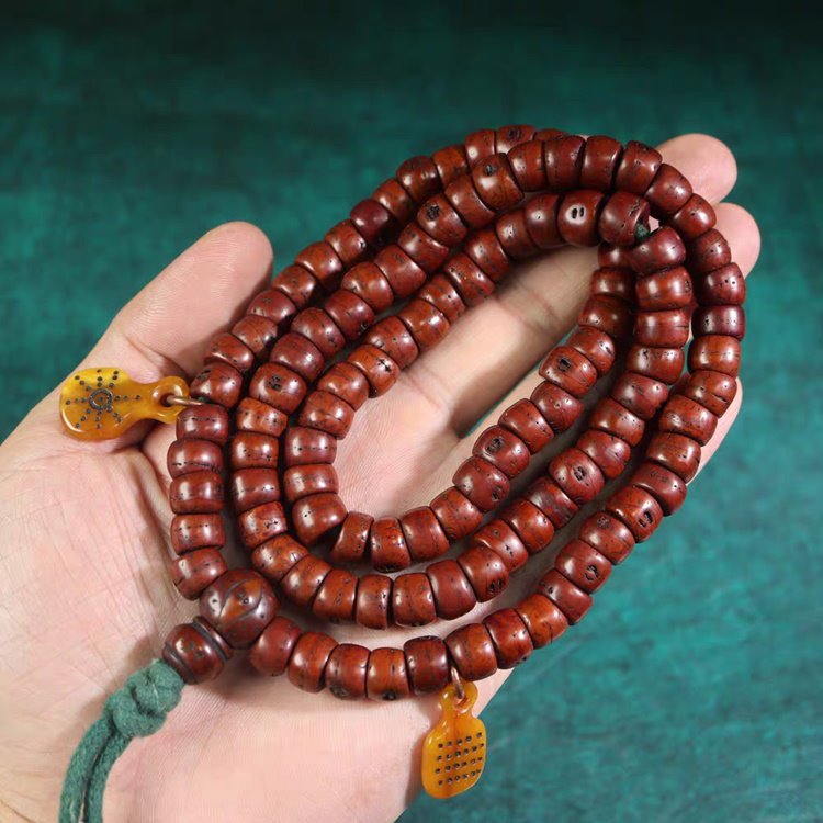 Old Tibetan Bodhi Seed Mala 8mm Seeds