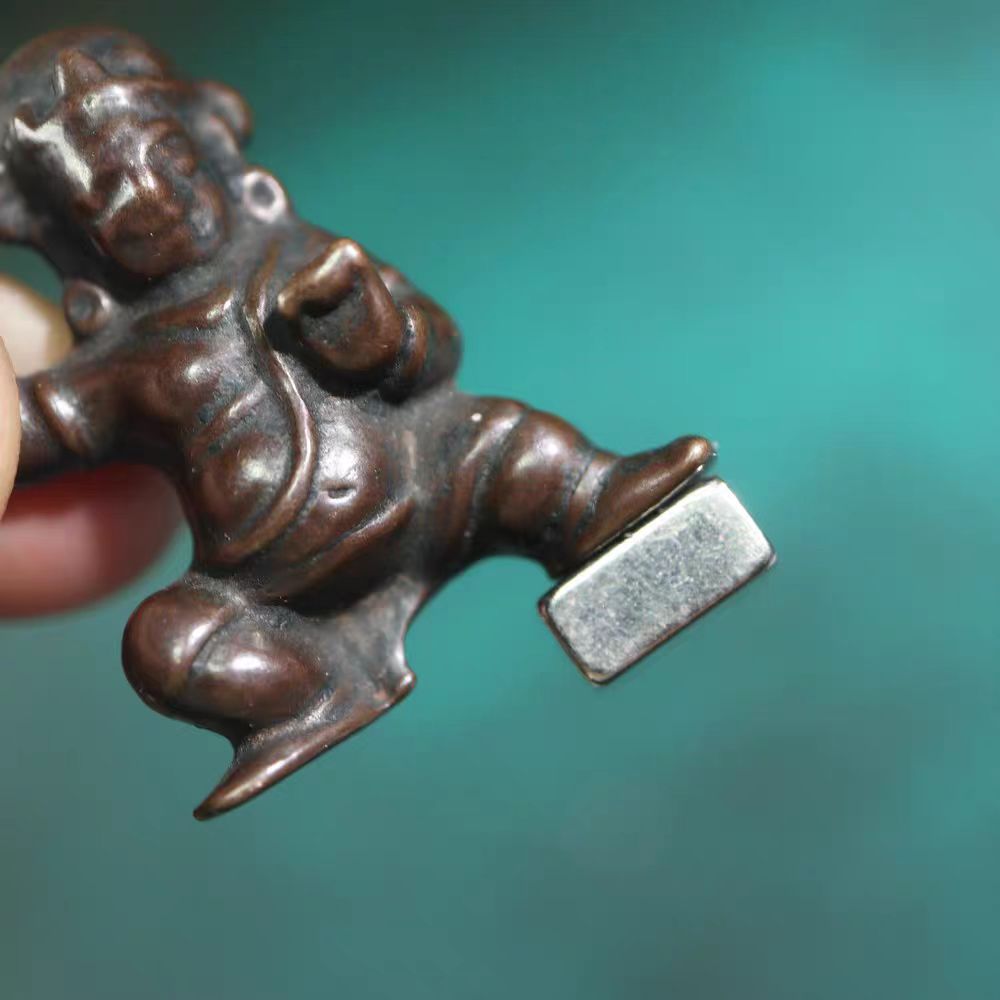 Vintage Tibetan Meteoric Iron Vajrapani Amulet