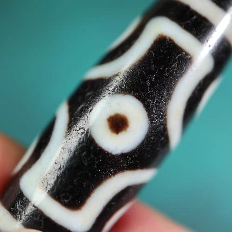 Discerning Emptiness Through Form 6 Eye Dzi Bead