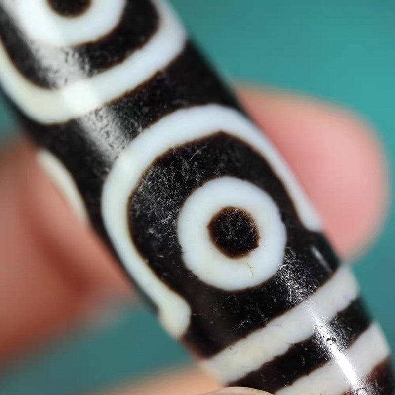 Discerning Emptiness Through Form 6 Eye Dzi Bead