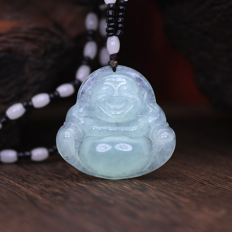 Dahlia The Buddha Jade Necklace, Real Grade A Certified Burma Jadeite for  Enlightenment Adjustable Lucky Red Cord, Enlightened Buddha - Q90 |  Amazon.com