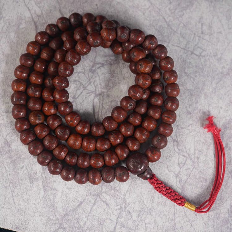 VIntage Tibetan Mala Bodhi Seed Prayer Beads