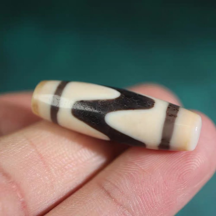 Shard of Unyielding Willpower Tiger Tooth Dzi Bead