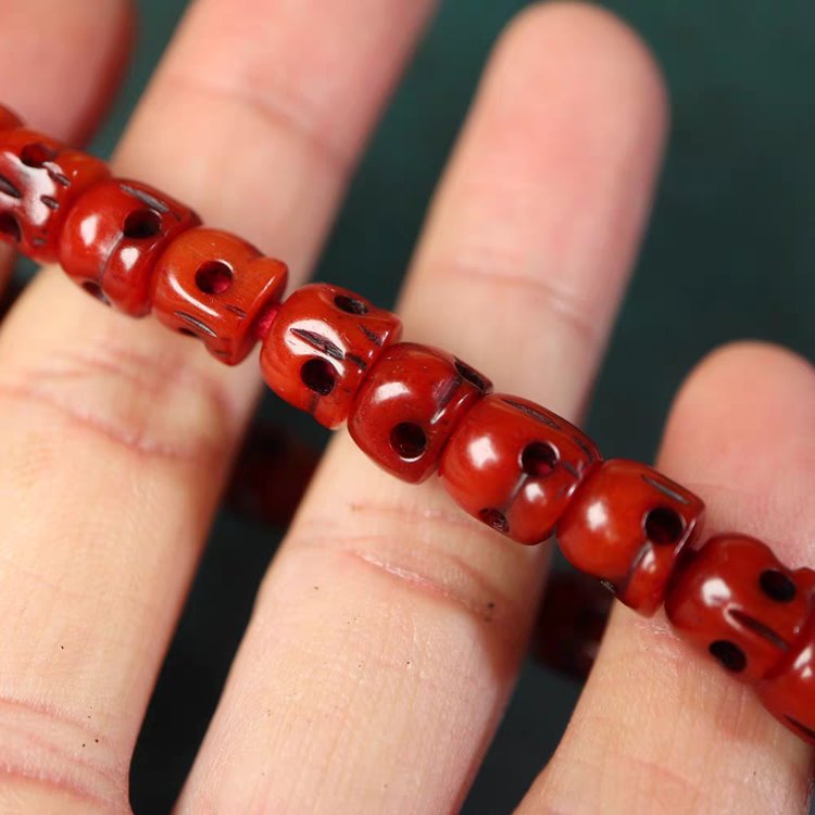 Tibetan Yak Bone Skull Beads