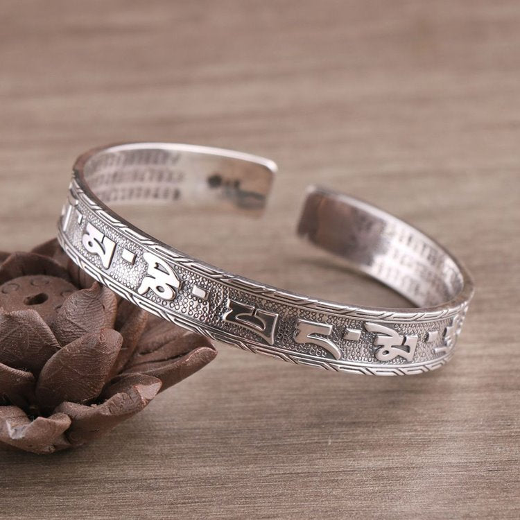 Mens Om Mani Padme Hum Buddha Bracelet