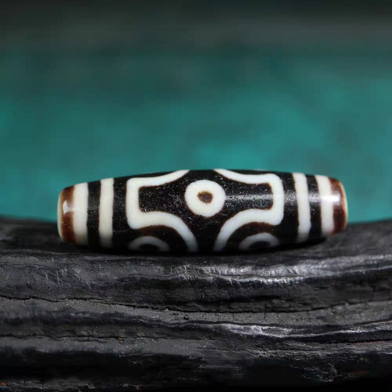 Discerning Emptiness Through Form 6 Eye Dzi Bead