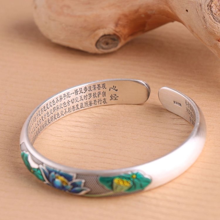 Authentic Lotus Buddhist Bracelet