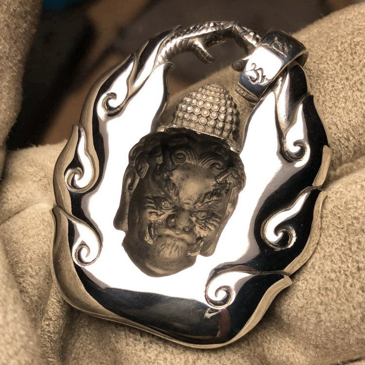 Flames of Awareness Real Buddha Pendant